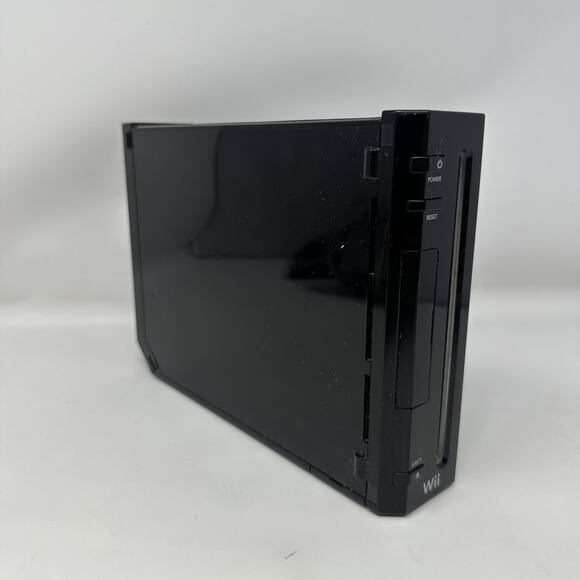 Nintendo Wii RVL-101 Black Console Bundle White Controller Tested Works - Picture 5 of 11